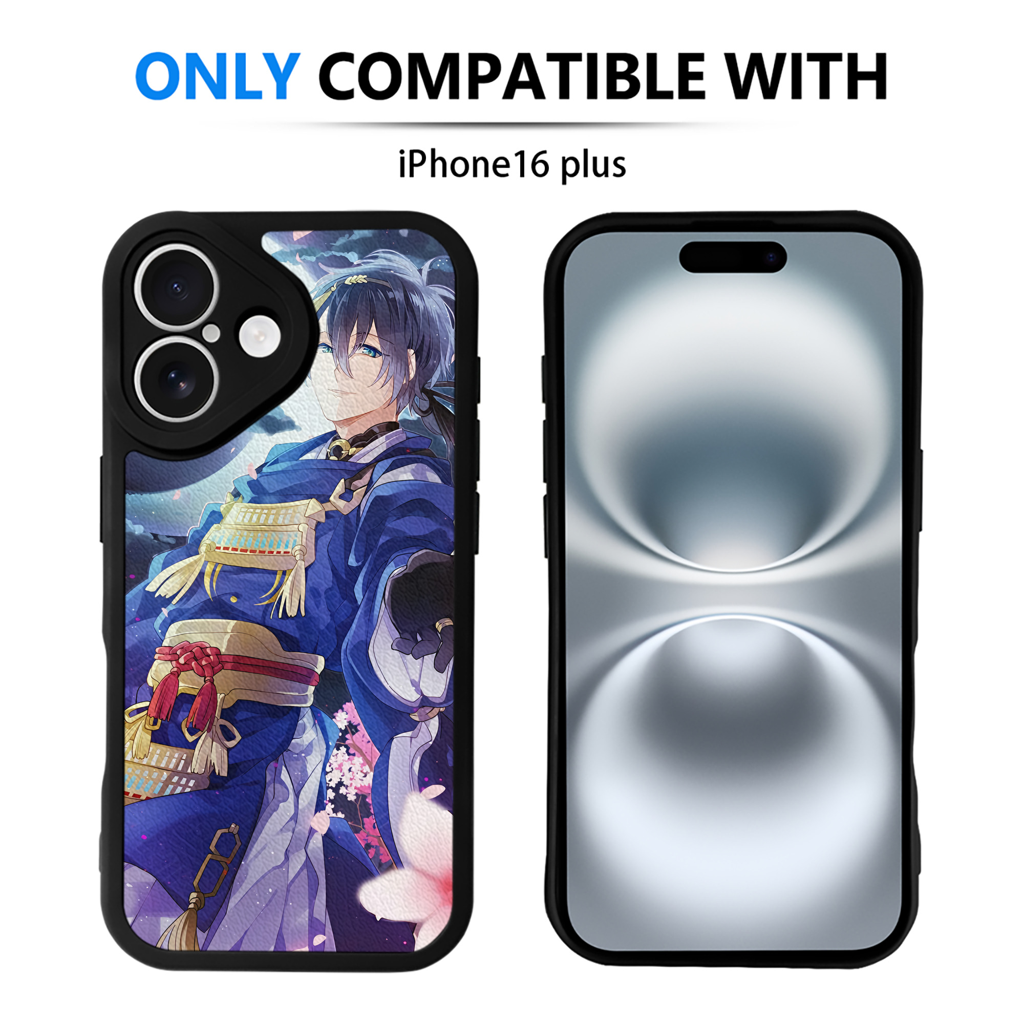 （画像用） 刀剣乱舞 Touken Ranbu 【iPhone 16シリーズ対応】シリコンスマホケース（レザー調） 材質：シリコン
